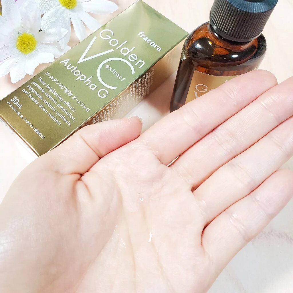 ゴールデンVC原液オートファG/fracora/美容液を使ったクチコミ(4枚目)