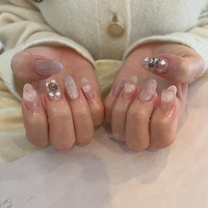 Iuna. Mizuki on LIPS 「.スヌーピーはお客様のお持ち込みです🐶♡#nail#nails..」(1枚目)