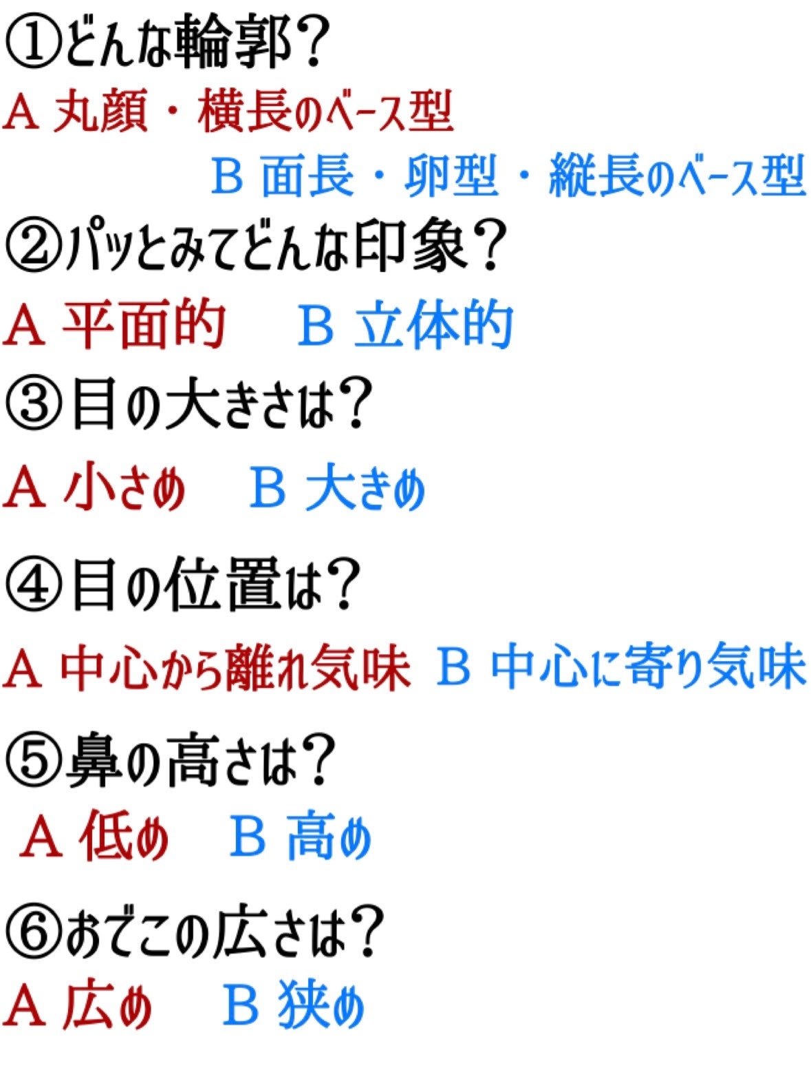 もぐお on LIPS 「8種類の顔タイプセルフ診断/セルフでパパッとできる顔タイプ診断..」(2枚目)