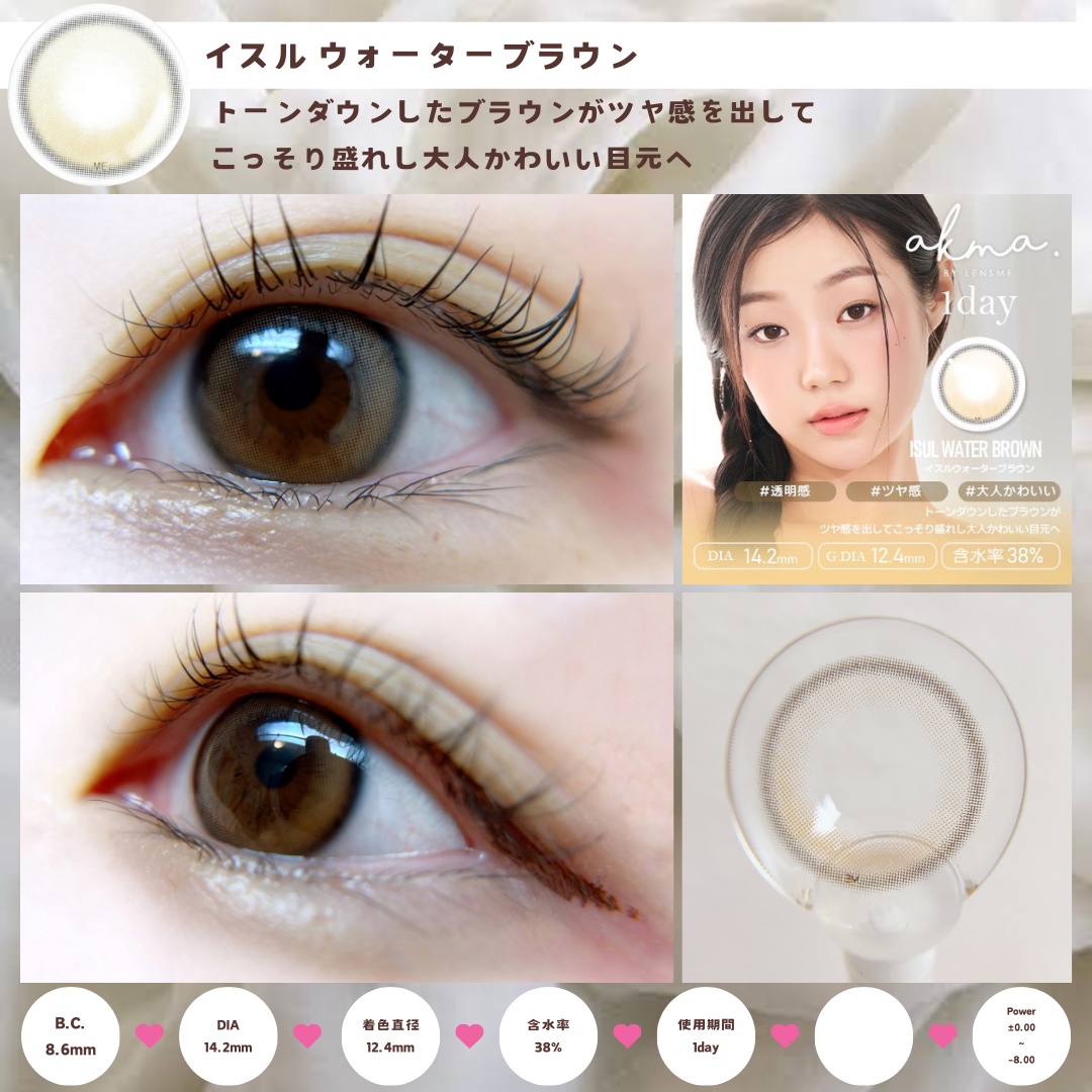 LENSME AKMAシリーズ ワンデー/LENSME/ワンデー（１DAY）カラコンを使ったクチコミ（1枚目）