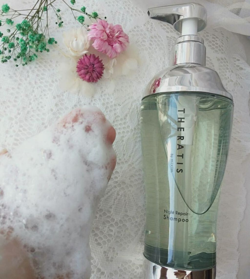 ナイトリペア シャンプー/ヘアトリートメント/THERATIS/シャンプー・コンディショナーを使ったクチコミ（2枚目）