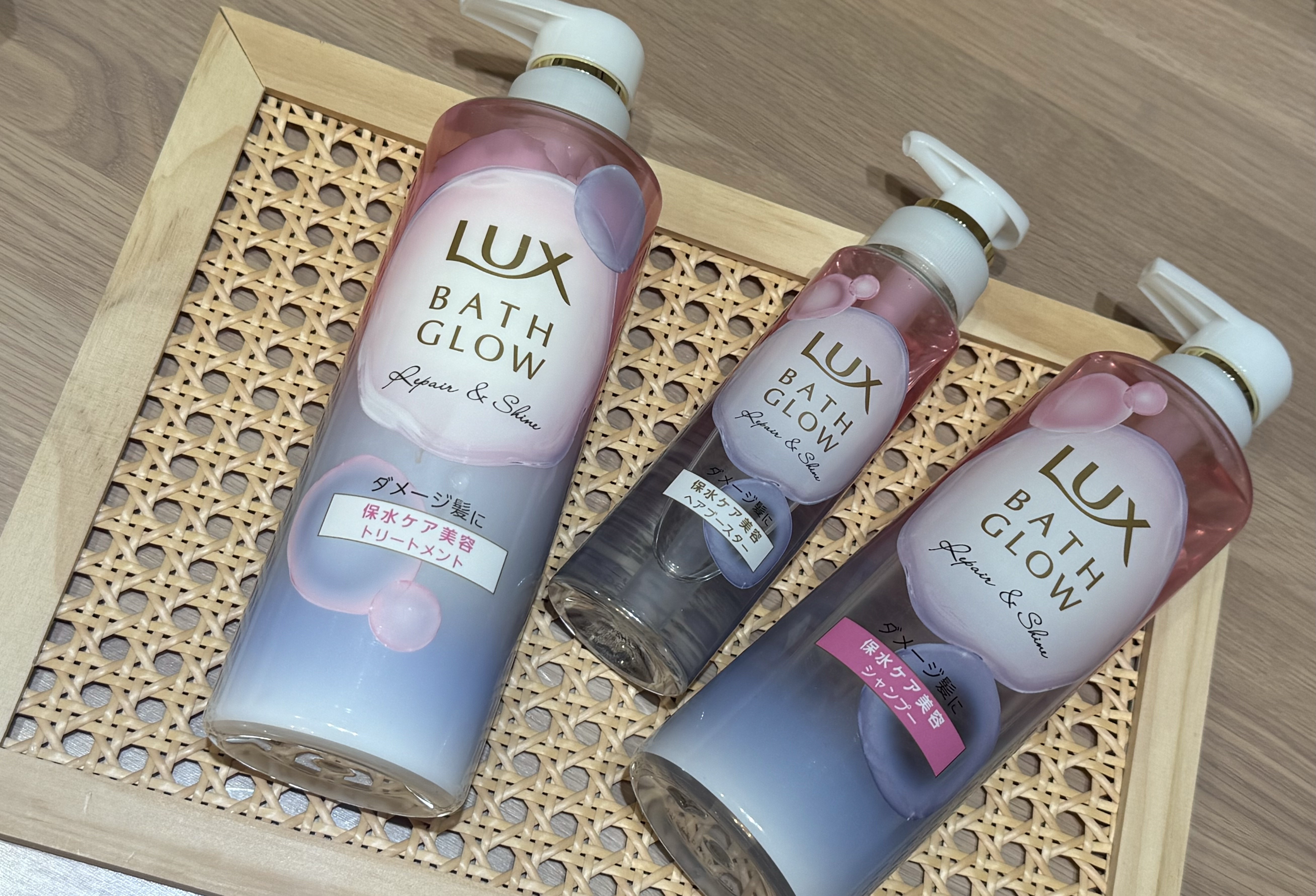 バスグロウ リペア&シャイン シャンプー / トリートメント/LUX/市販シャンプーを使ったクチコミ（1枚目）