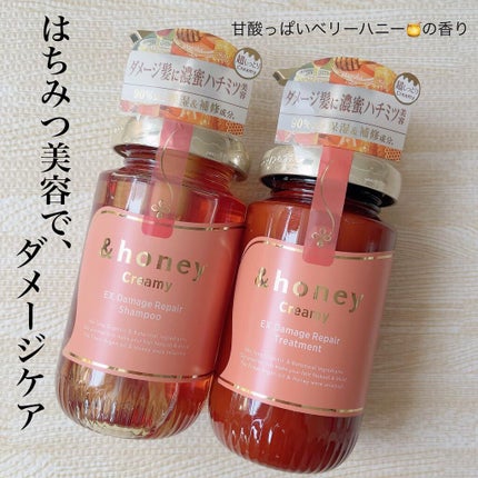 Creamy EXダメージリペアシャンプー1.0/ヘアトリートメント2.0/&honey/市販シャンプーを使ったクチコミ(1枚目)