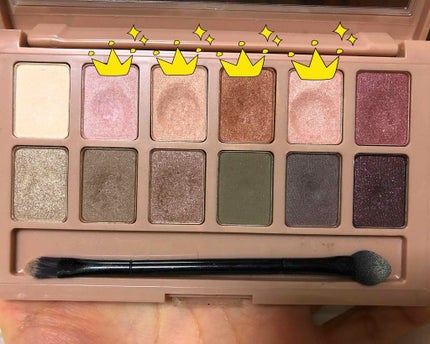 ヌードパレット ブラッシュド/MAYBELLINE NEW YORK/アイシャドウパレットを使ったクチコミ(2枚目)