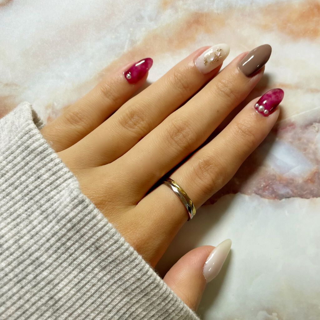 ジェルネイル(ライト対応)/セリア/ジェルネイルを使ったクチコミ(2枚目)