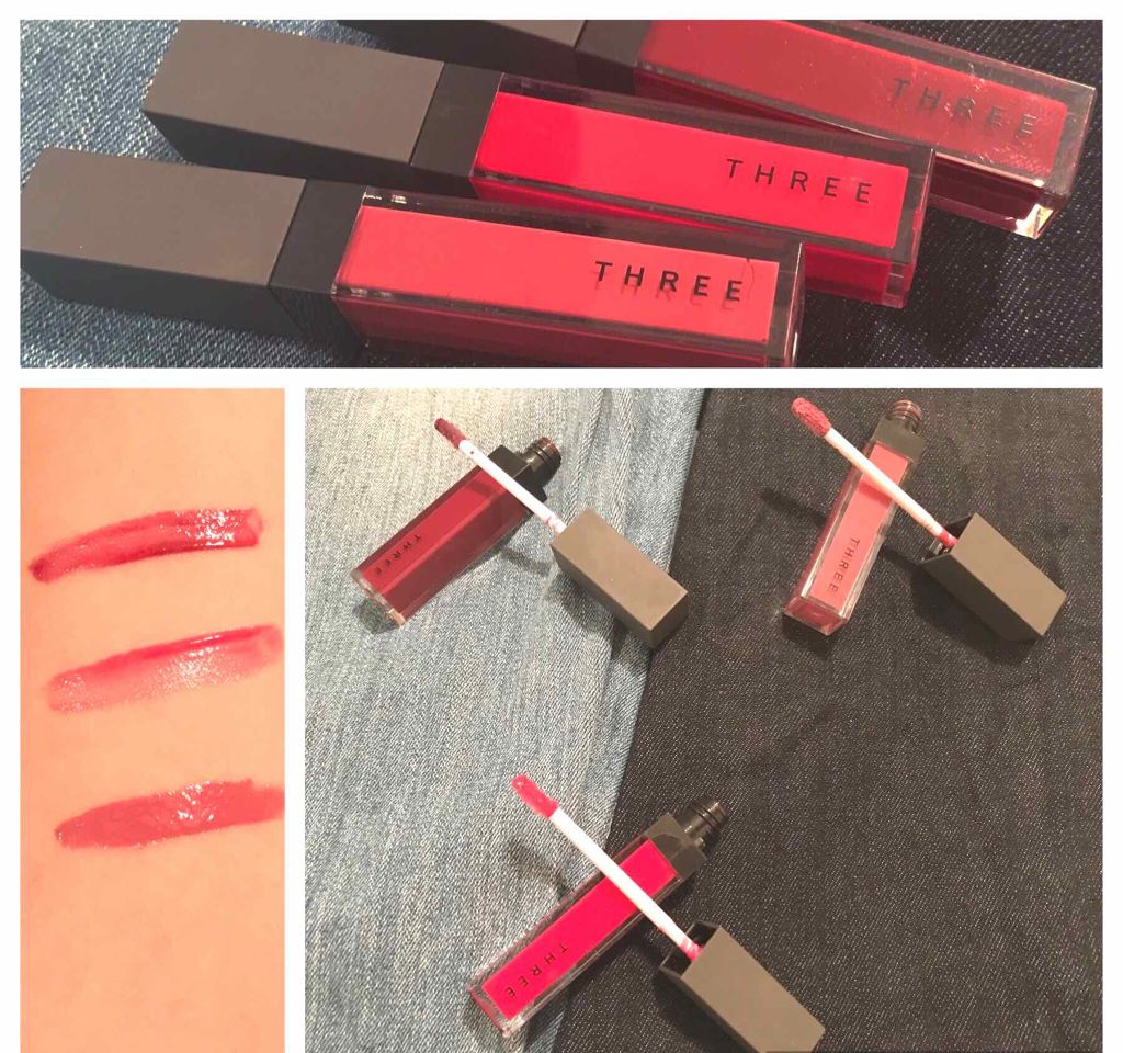 シマリング リップジャム/THREE/リップグロスを使ったクチコミ（2枚目）
