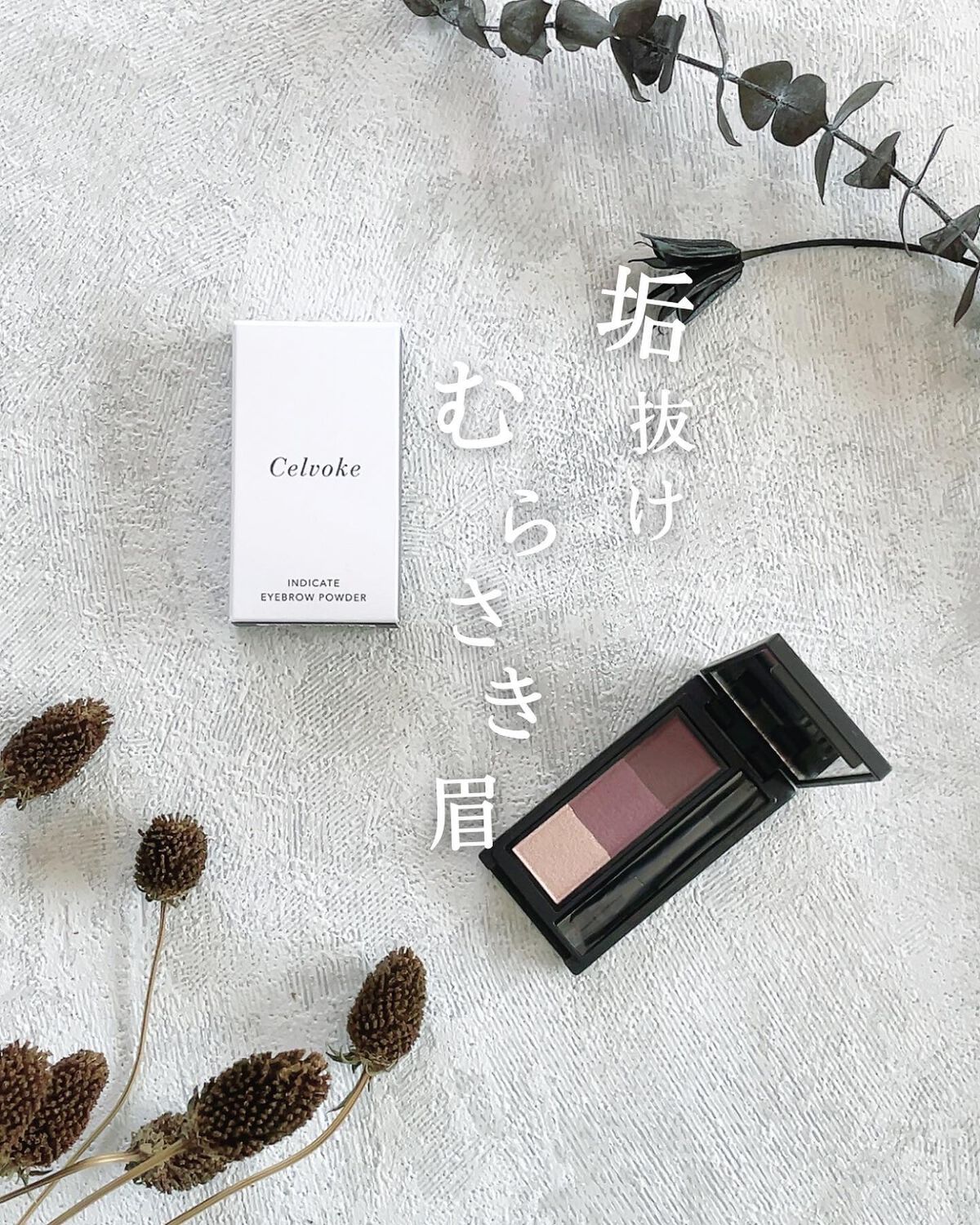 セルヴォーク インディケイトアイブロウパウダー 03 パープルブラウン/Celvoke/パウダーアイブロウを使ったクチコミ（1枚目）