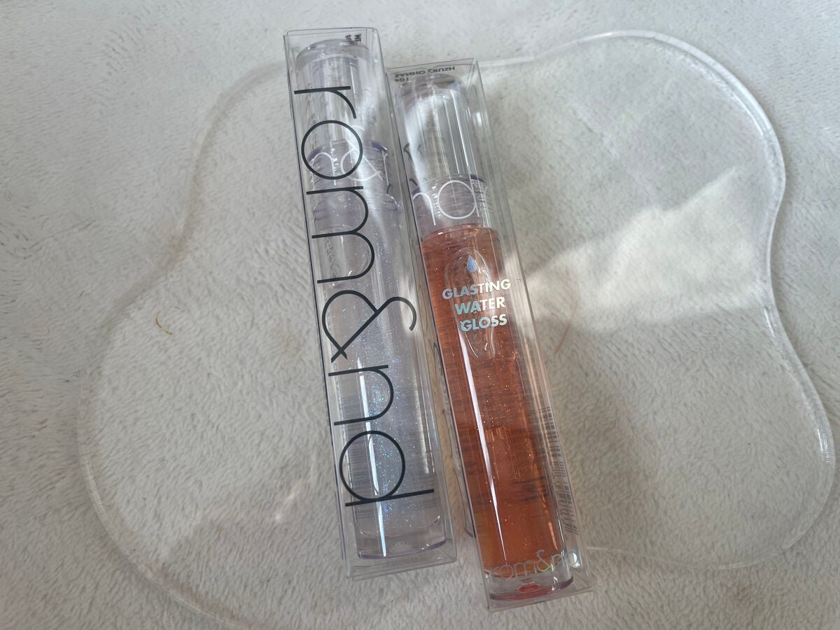 グラスティングウォーターグロス/rom&nd/リップグロスを使ったクチコミ(1枚目)