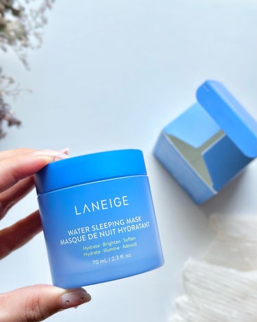 LANEIGE ウォータースリーピングマスクのクチコミ「\寝ている間に潤う/
ナイトケアクリーム🛏️✨

LANEGIE(ラネージュ) 
ウォータース.....」（3枚目）