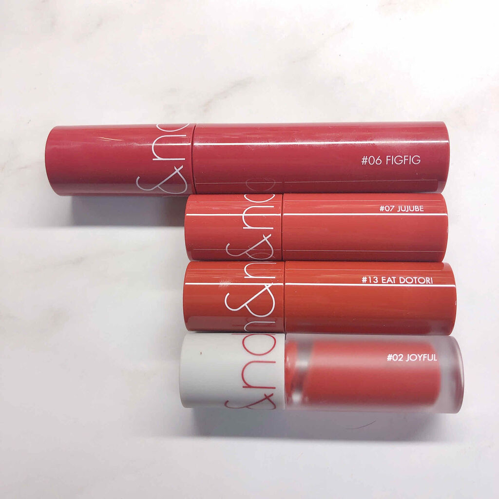 ベストティントエディション ミニリップキット 01 ウォームトーン/rom&nd/リップティントを使ったクチコミ（2枚目）