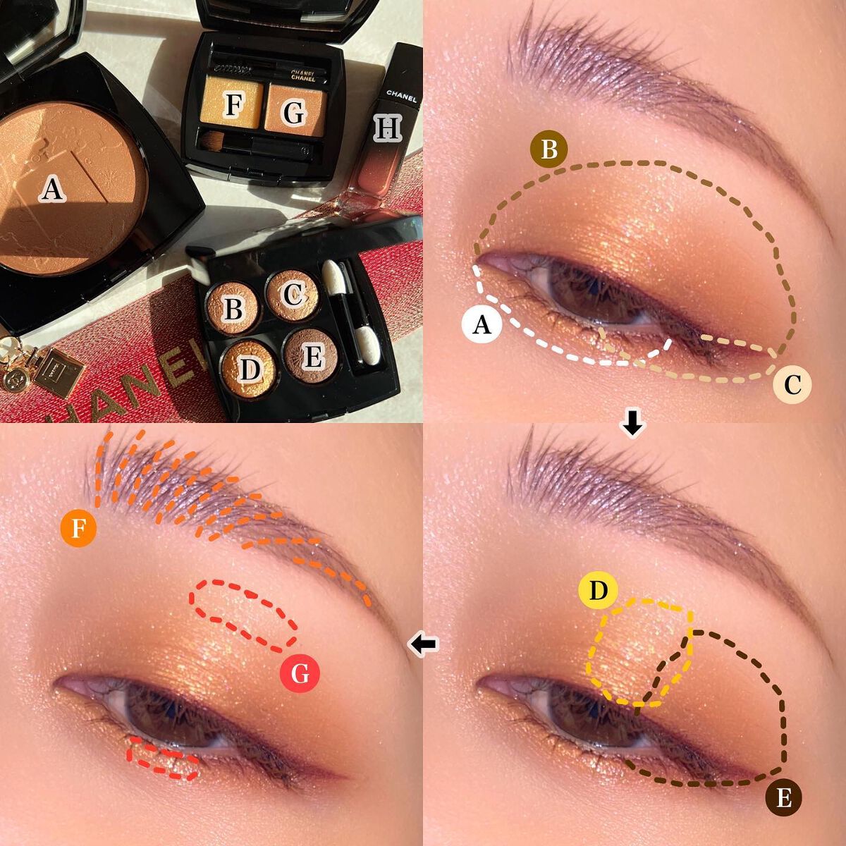 レ キャトル オンブル/CHANEL/アイシャドウパレットを使ったクチコミ(9枚目)