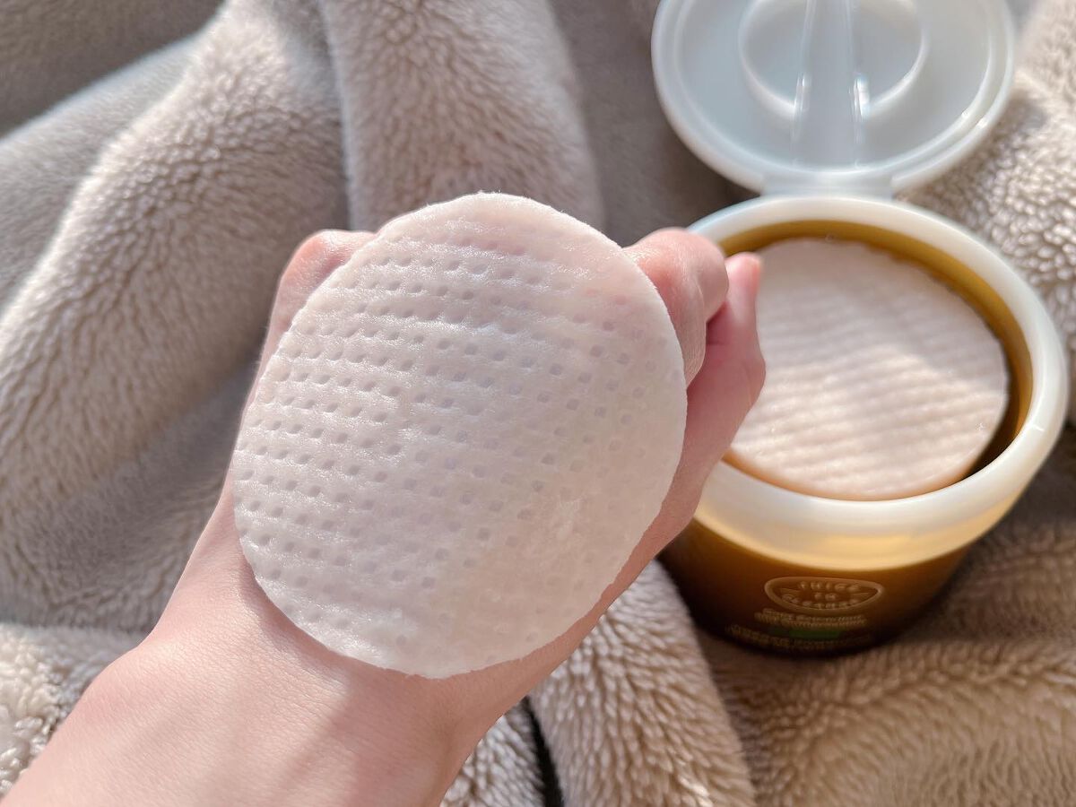 ビネガー コンブチャ ヴィーガン カーミングパッド/JUICE TO CLEANSE/トナーパッドを使ったクチコミ（3枚目）