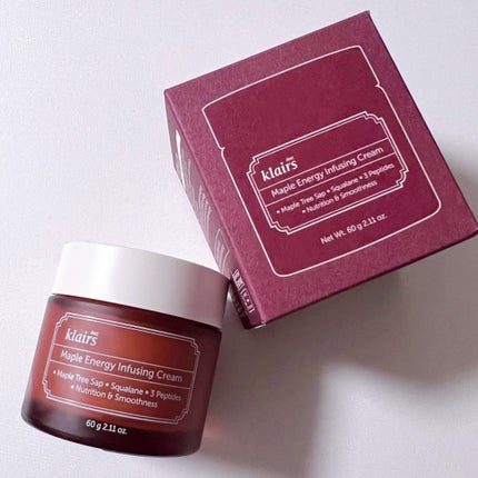 メープルエナジーインフュージングクリーム/Klairs/フェイスクリームを使ったクチコミ(4枚目)
