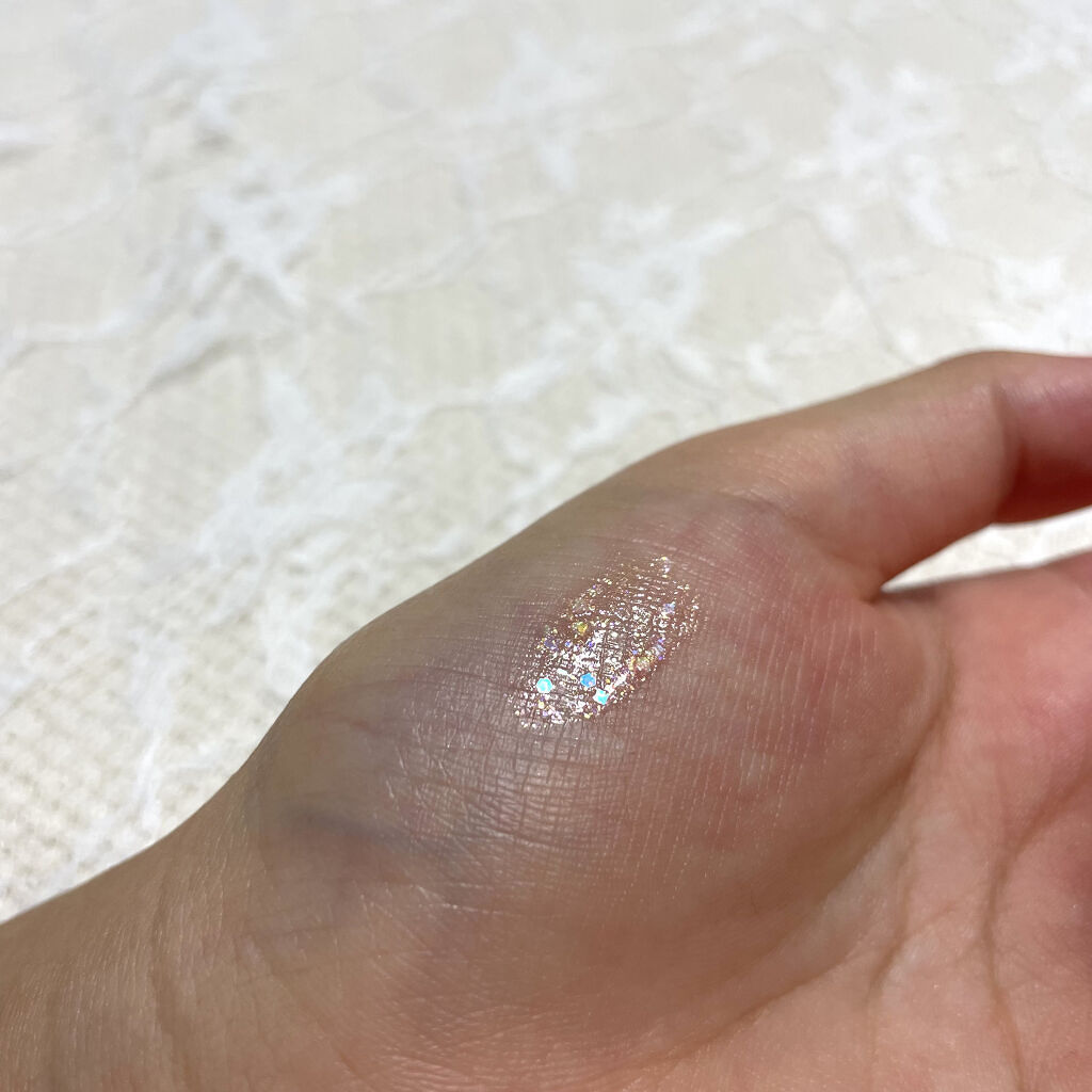 シュガー トゥインクル リキッド グリッター 02 SODAPOP FLAKES/PERIPERA/グリッターを使ったクチコミ（3枚目）