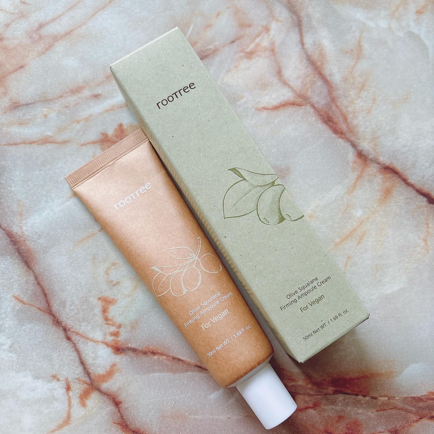 オリーブスクアランファーミングアンプルクリーム/rooTree/フェイスクリームを使ったクチコミ（2枚目）