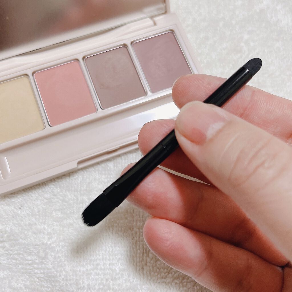 足しパレ 02 彫り深モーヴ/Fujiko/アイシャドウパレットを使ったクチコミ（3枚目）