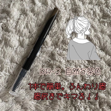 ファッションブロウ パウダーインペンシル N/MAYBELLINE NEW YORK/アイブロウペンシルを使ったクチコミ(2枚目)