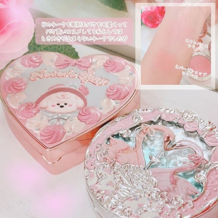 フラワーノーズ スワンバレエシリーズ ブラッシュコンパクト/FlowerKnows/パウダーチークを使ったクチコミ(5枚目)