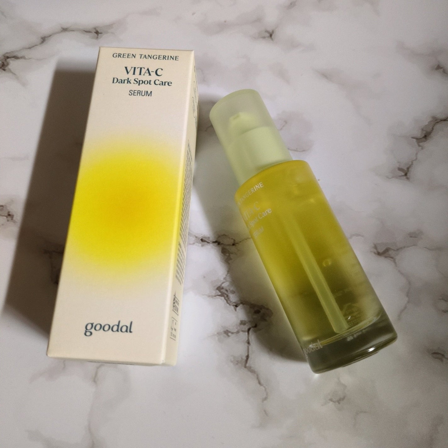 グリーンタンジェリン ビタC ダークスポットケアセラム/goodal/美容液を使ったクチコミ(1枚目)