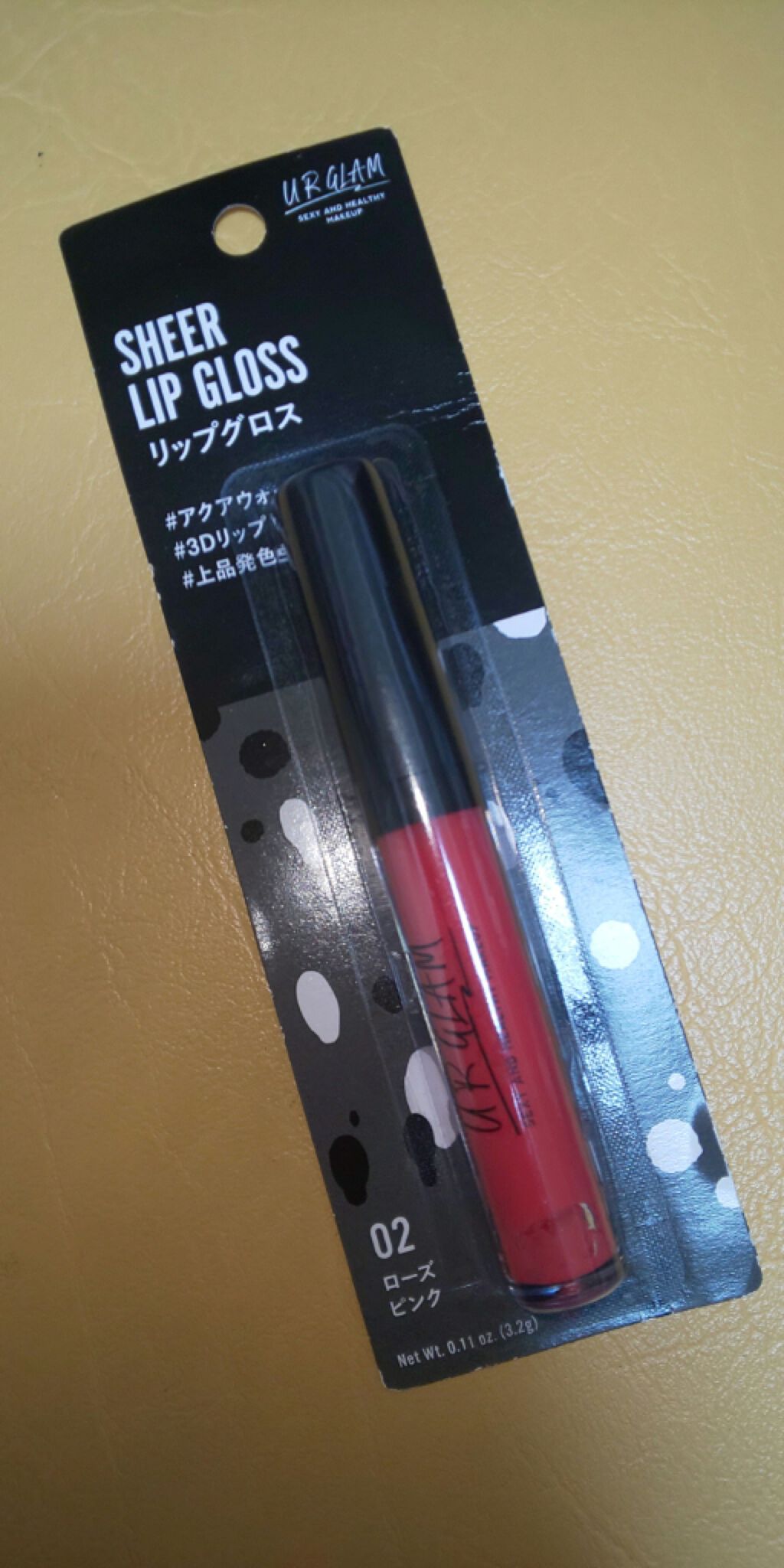 UR GLAM　SHEER LIP GLOSS/U R GLAM/リップグロスを使ったクチコミ（1枚目）