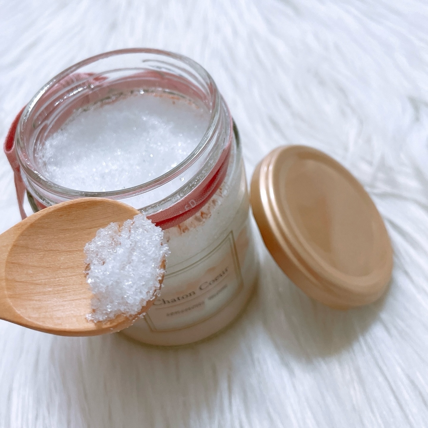 ピンククレイバスソルト センシュアスムーン/シャトンクーレ/無機塩系入浴剤を使ったクチコミ（2枚目）