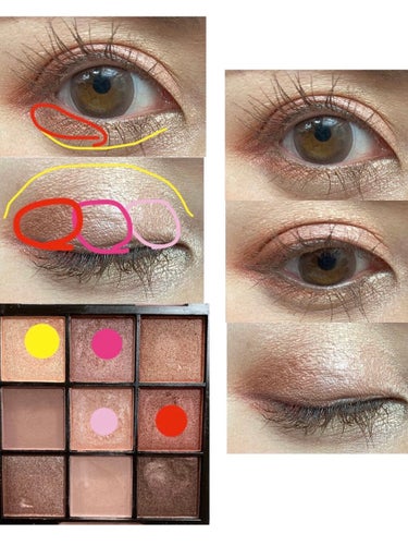 UR GLAM　BLOOMING EYE COLOR PALETTE/U R GLAM/アイシャドウパレットを使ったクチコミ（2枚目）