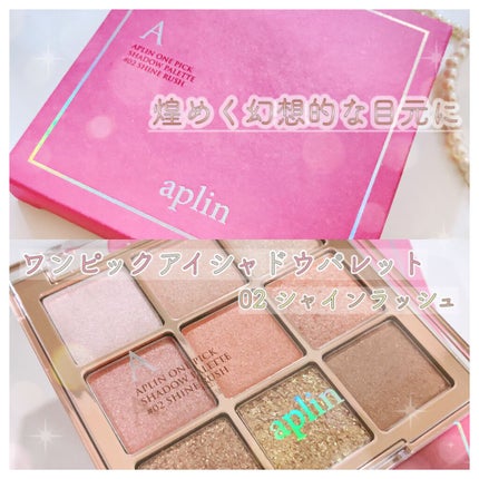 ワンピックアイシャドウパレット/APLIN/アイシャドウパレットを使ったクチコミ(1枚目)