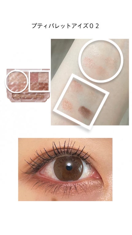 プティパレットアイズ/キャンメイク/パウダーアイシャドウを使ったクチコミ(1枚目)