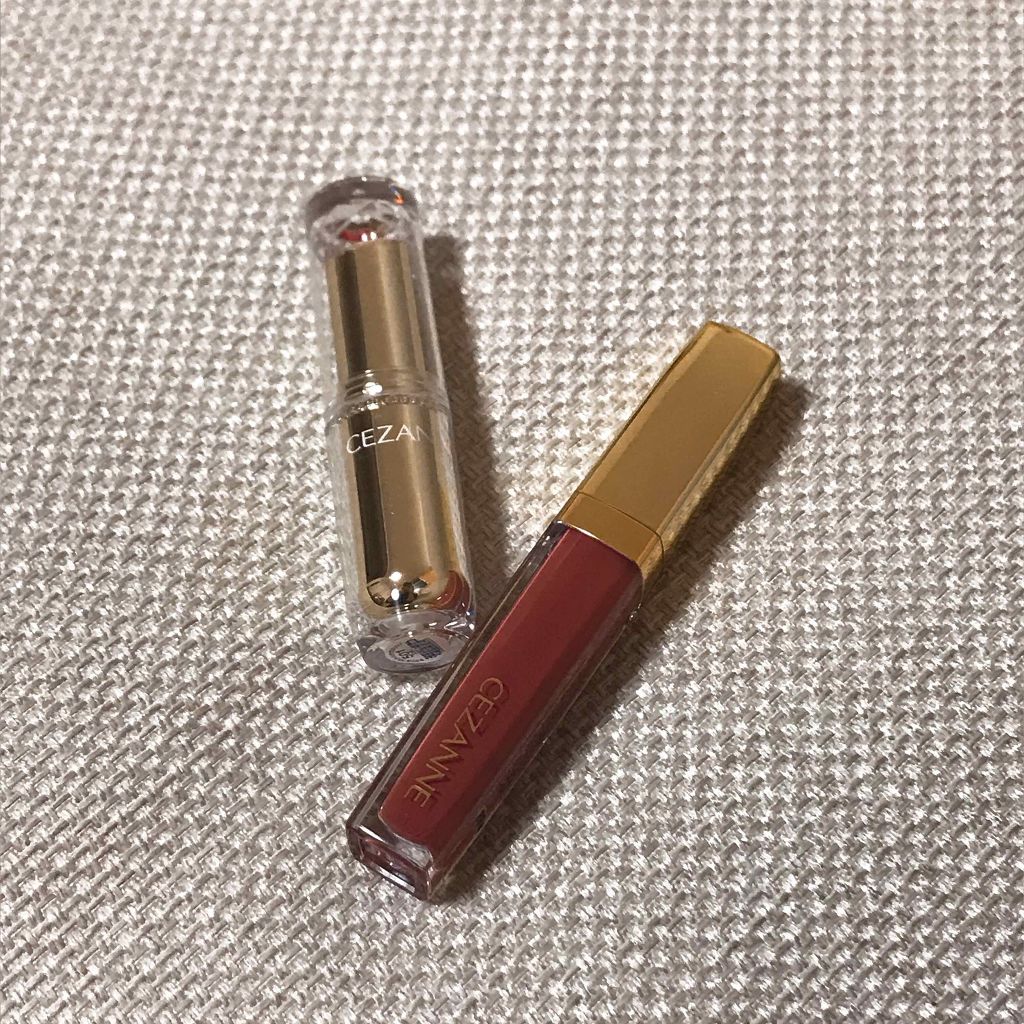 ラスティンググロスリップ/CEZANNE/口紅を使ったクチコミ（1枚目）