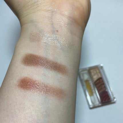 トーンアップアイシャドウ/CEZANNE/アイシャドウパレットを使ったクチコミ(2枚目)