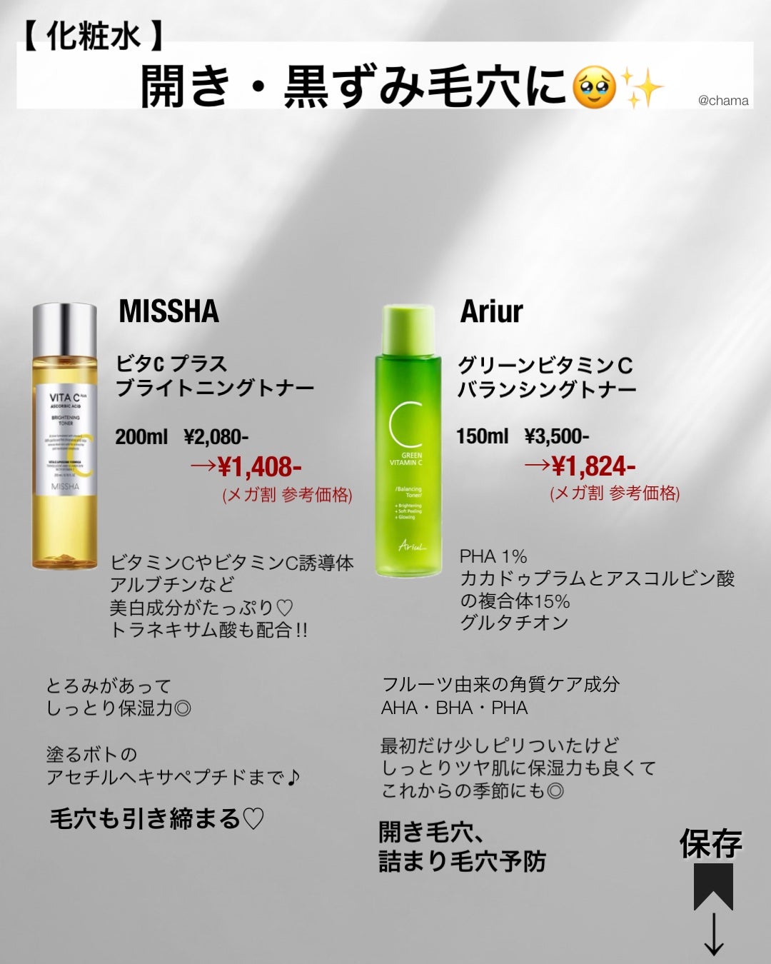 chama |ニキビ体質の正直レビュー🌻 on LIPS 「メガ割第3弾もまもなく🎉 そんな今回は永遠の悩み毛穴問題😇開..」(4枚目)