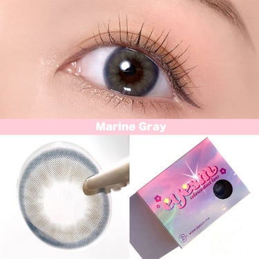 Marine Gray/eyesm/カラーコンタクトレンズを使ったクチコミ（3枚目）