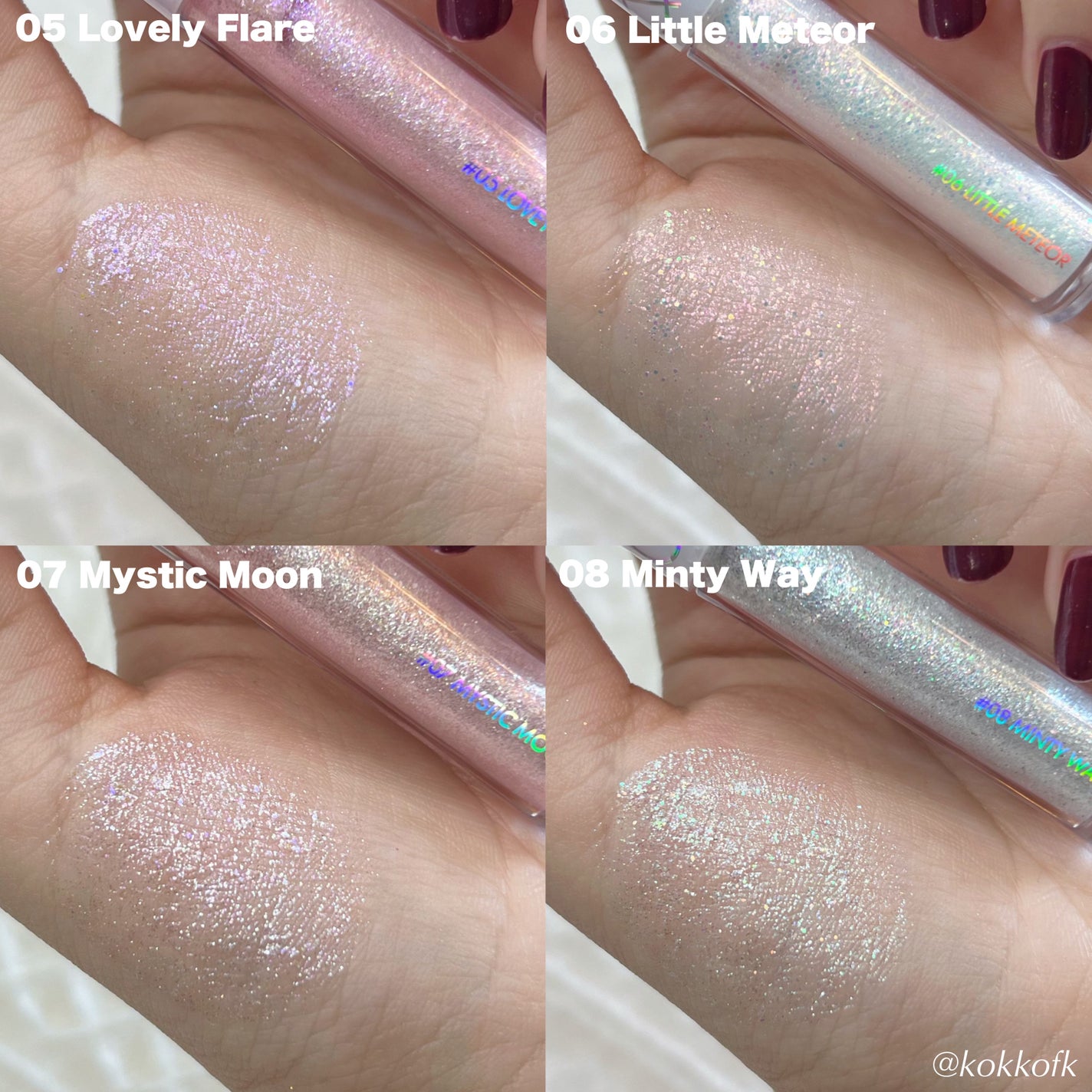 リキッド グリッター シャドウ/rom&nd/グリッターを使ったクチコミ(6枚目)