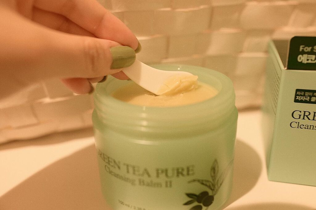 グリーンティーピュアクレンジングバームⅡ/YADAH/クレンジングバームを使ったクチコミ（1枚目）
