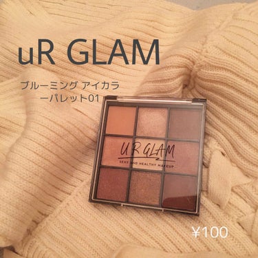 UR GLAM　BLOOMING EYE COLOR PALETTE/U R GLAM/アイシャドウパレットを使ったクチコミ（1枚目）