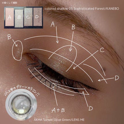 カラードシャドウ/KANEBO/アイシャドウパレットを使ったクチコミ(2枚目)