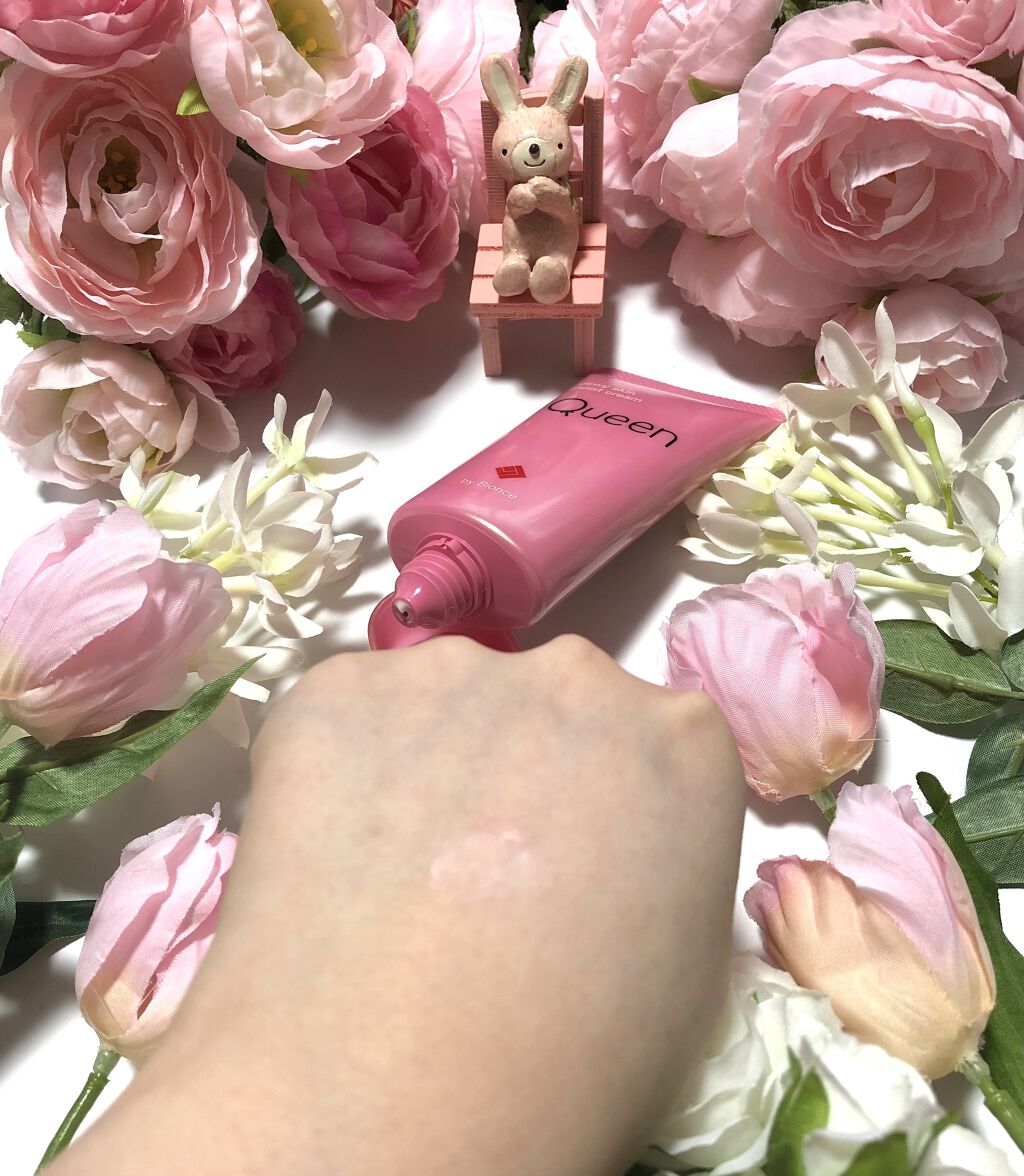 ツヤ肌モイストクリーム/Queen by Bionce/化粧下地を使ったクチコミ（2枚目）