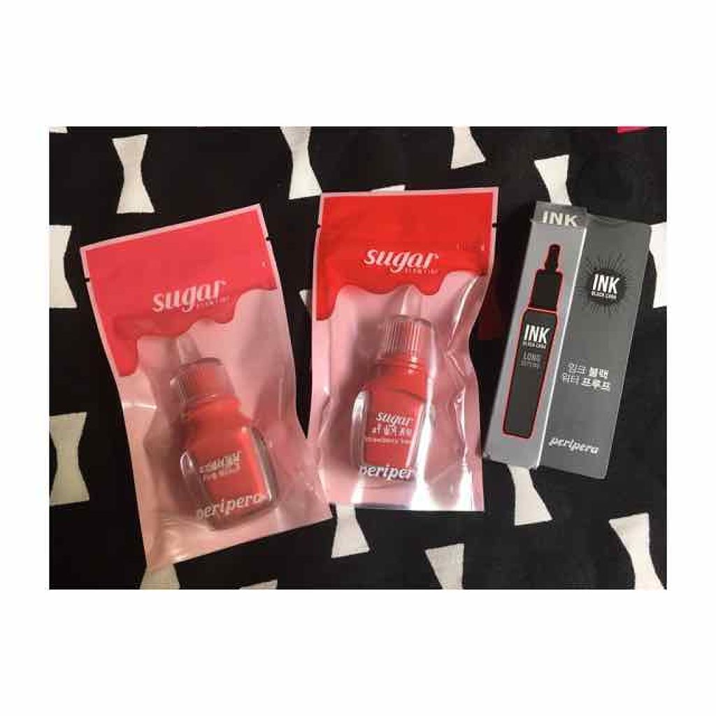 シュガー グロウ ティント/PERIPERA/口紅を使ったクチコミ(1枚目)