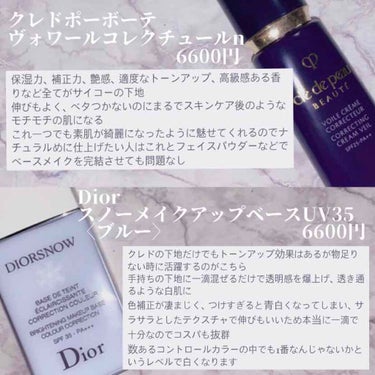 スノー メイクアップ ベース UV35 SPF35／PA+++/Dior/化粧下地を使ったクチコミ（2枚目）