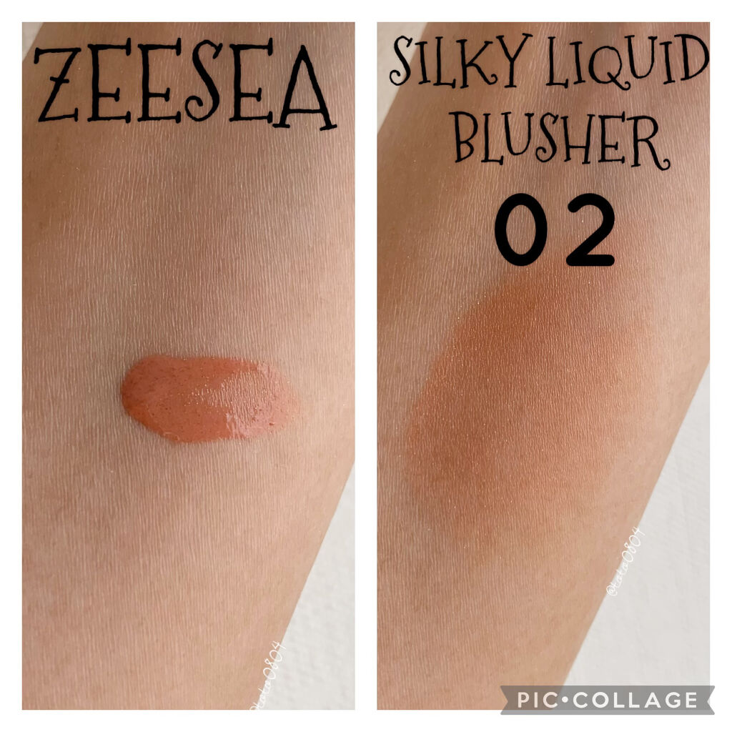 SILKY LIQUID BLUSHER/ZEESEA/リキッドチークを使ったクチコミ（3枚目）