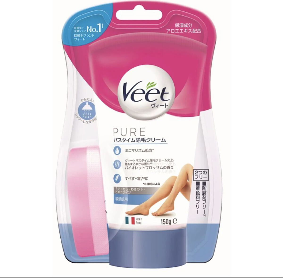 ヴィート ピュアバスタイム除毛クリーム 敏感肌用/Veet/除毛クリームを使ったクチコミ（1枚目）