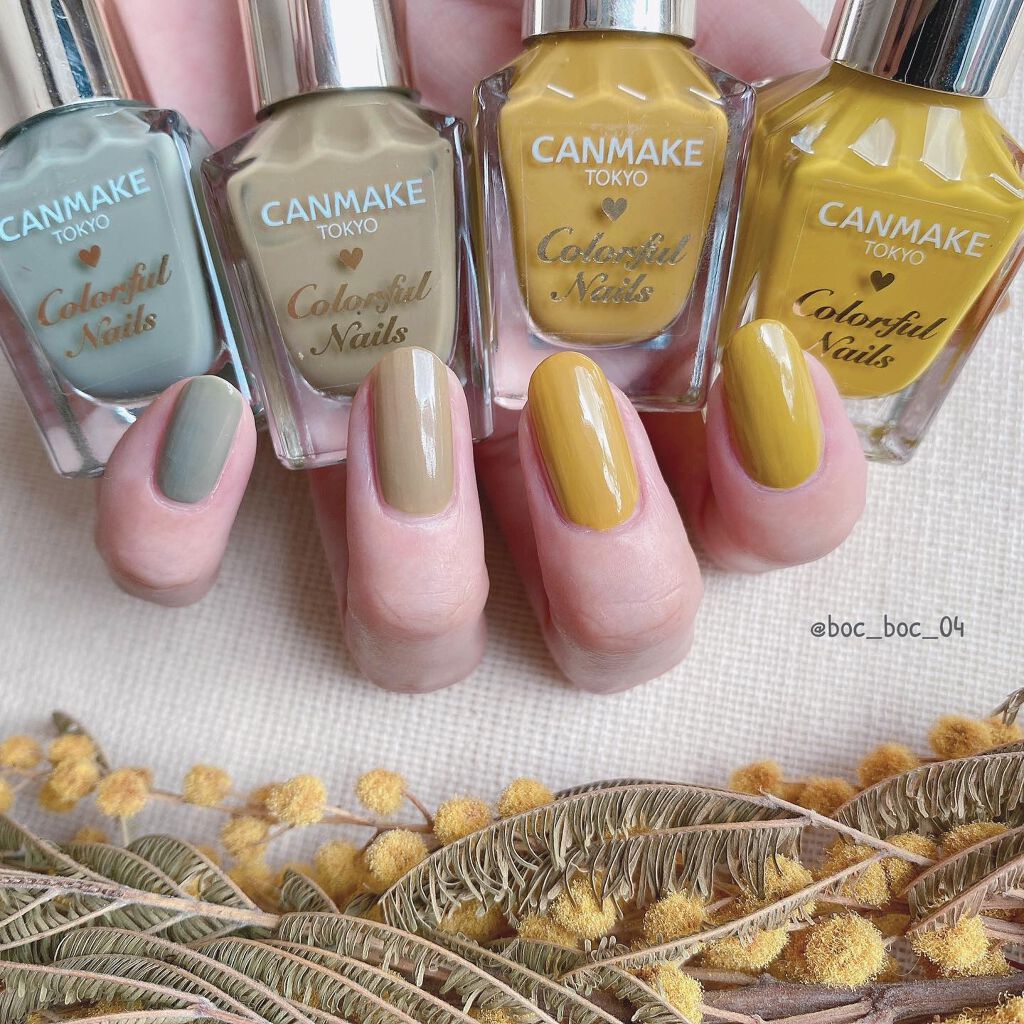 haru on LIPS 「キャンメイクのカラフルネイルズ定番色と8月発売の限定色で似てる..」(2枚目)