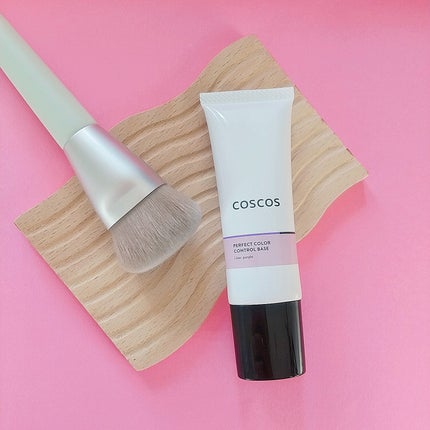 カラーコントロールベース ライラックパープル/COSCOS/化粧下地を使ったクチコミ(4枚目)