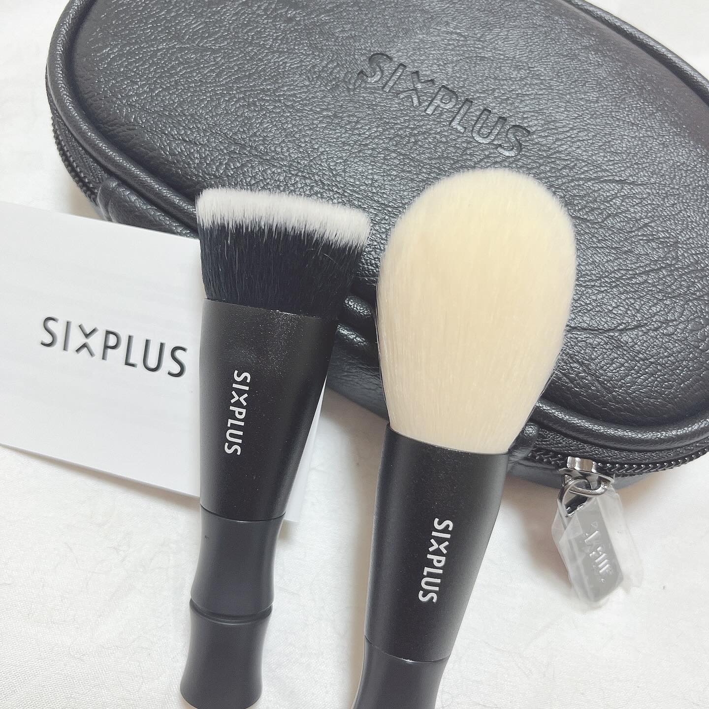 黒竹メイクブラシ9本セット-禅/SIXPLUS/メイクブラシを使ったクチコミ（2枚目）