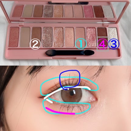 プレイカラー アイシャドウ/ETUDE/アイシャドウパレットを使ったクチコミ(4枚目)