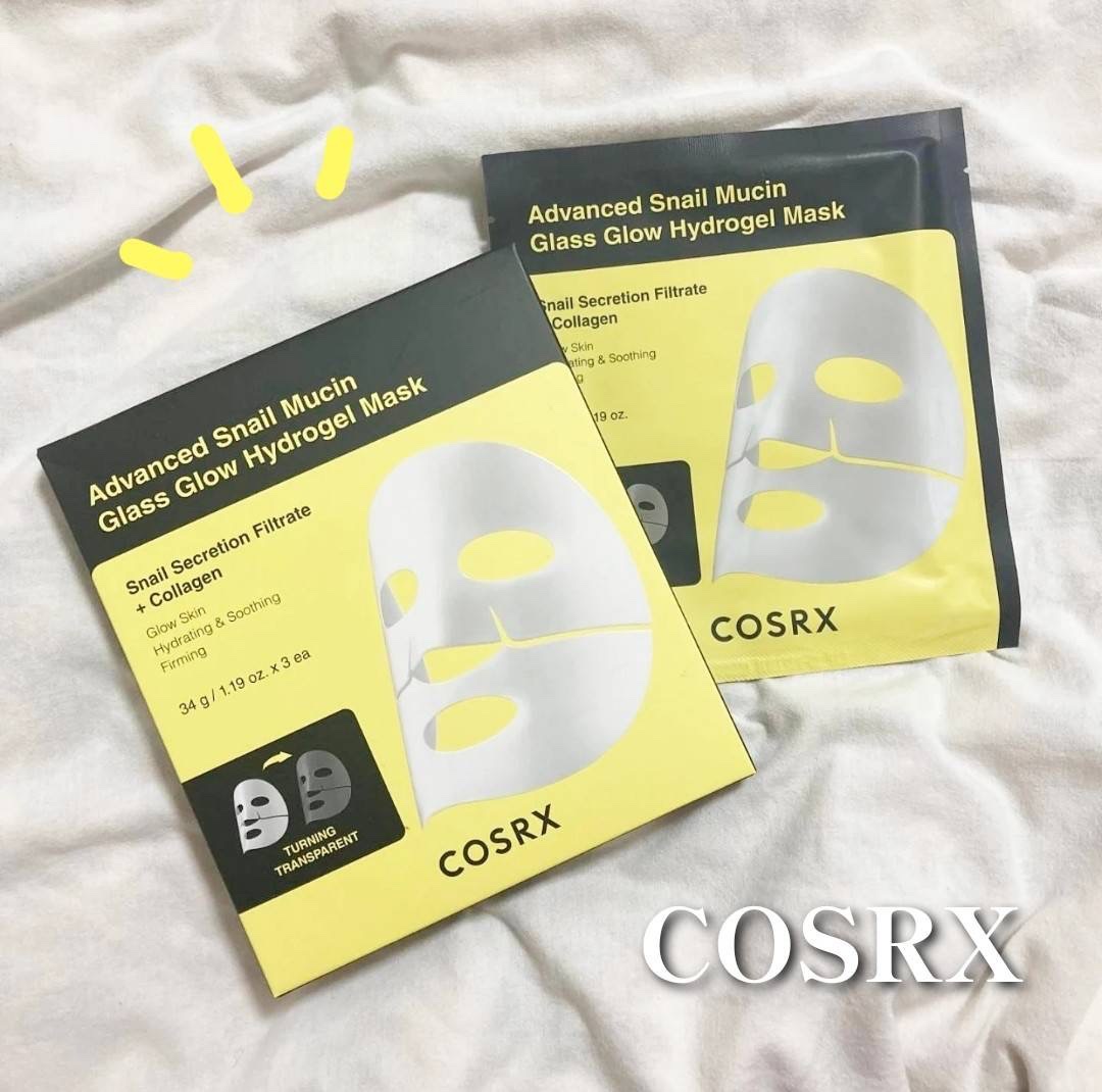 アドバンスド スネイルムチン グラスグロー ハイドロゲル マスク/COSRX/シートマスク・パックを使ったクチコミ（1枚目）