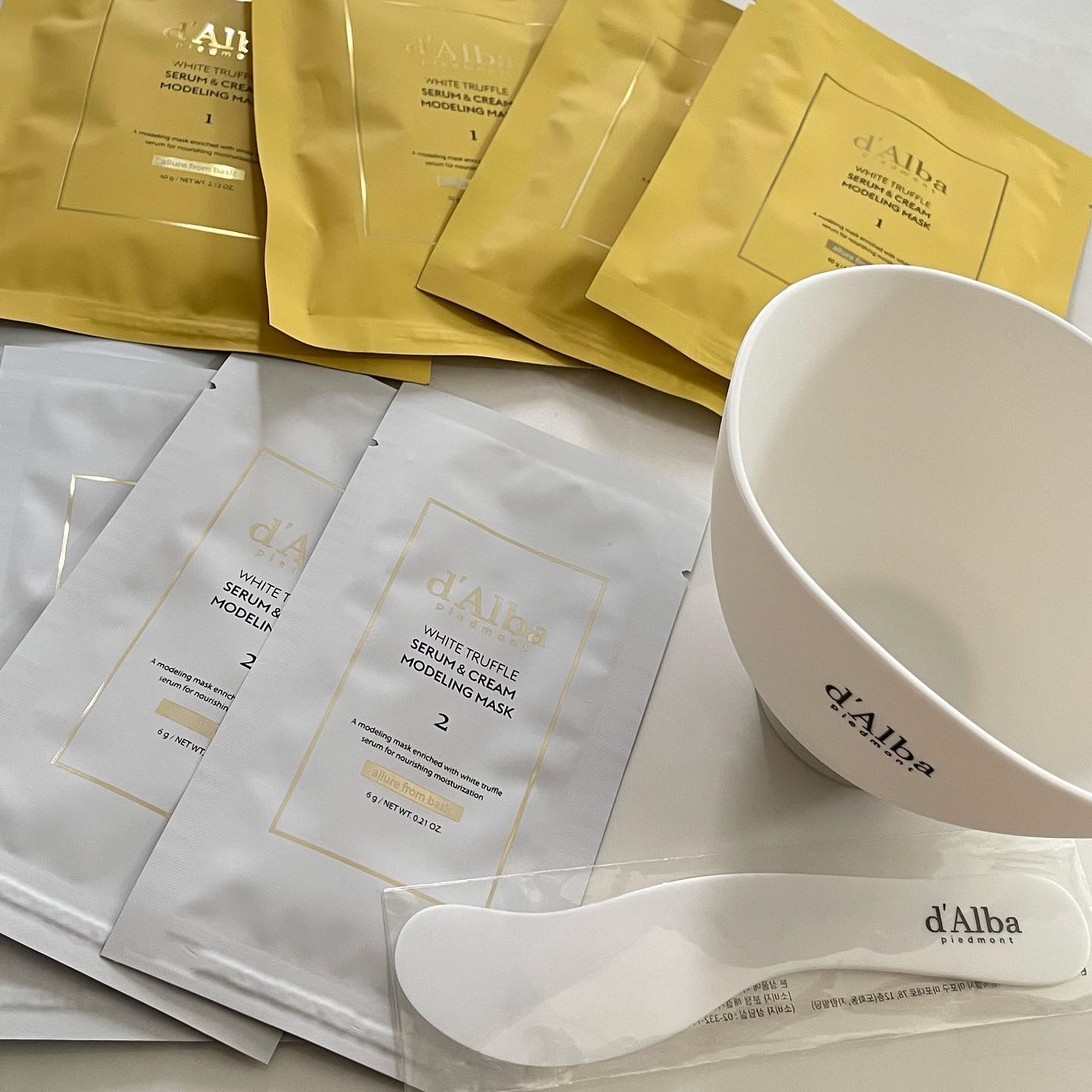 WHITE TRUFFLE SERUM & CREAM MODELING MASK/ダルバ/その他スキンケアを使ったクチコミ（2枚目）