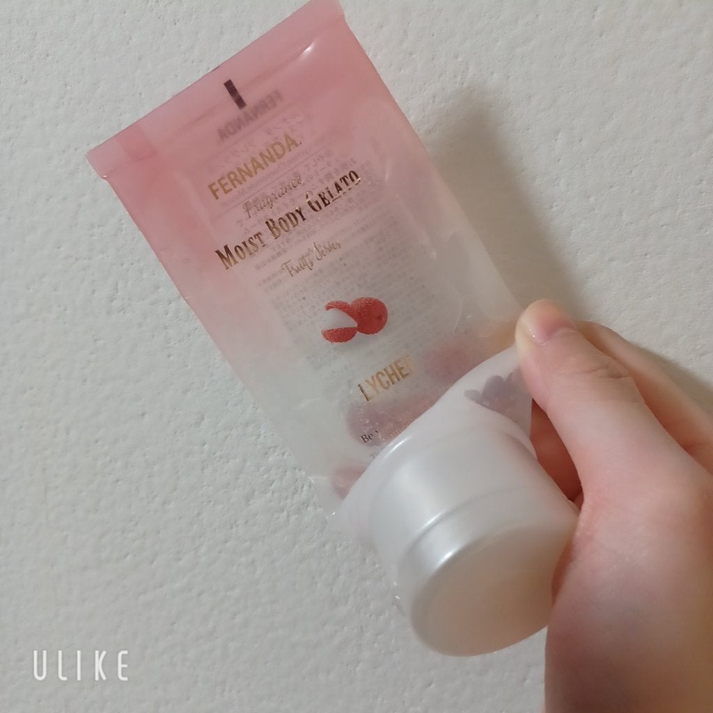 フレグランスモイストボディジェラート(ライチ)/フェルナンダ/ボディクリームを使ったクチコミ(1枚目)