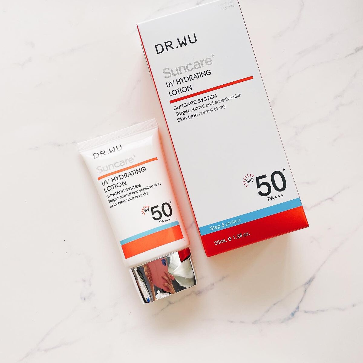 サンスクリーン+ モイスト日焼け止め<日焼け止め>/DR.WU/日焼け止めクリームを使ったクチコミ(1枚目)