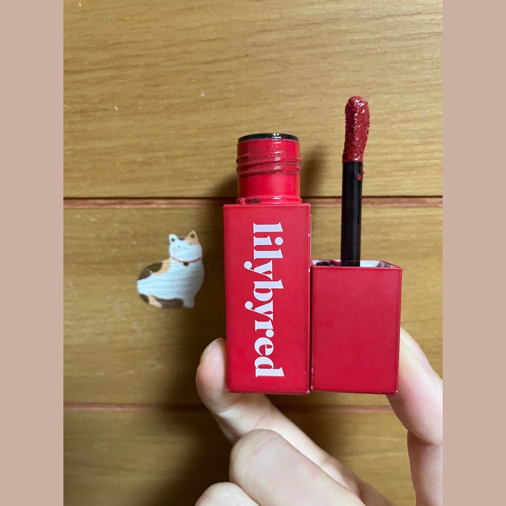 ブラッディライアー コーティングティント/lilybyred/リップティントを使ったクチコミ(3枚目)